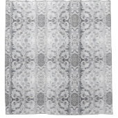 Luxuriöser weißer Duschvorhang Stil 1 (Vorderseite)