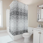 Luxuriöser weißer Duschvorhang Stil 2 (Beispiel)