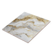 Luxuriöser weißer Marmor und Alkoholtink Abstrakt Fliese (Seite)