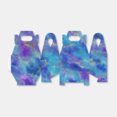 Luxuriöses Abstraktes blaues Marmormuster Geschenkschachtel (Ungefaltet)