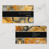 Luxuriöses abstraktes Fossiliengestein Visitenkarte (Vorne/Hinten)