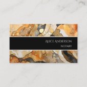 Luxuriöses abstraktes Goldgestein Visitenkarte (Vorderseite)