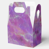 Luxuriöses, Abstraktes Lila rosa Marmormuster Geschenkschachtel (Geöffnet)