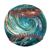 Luxuriöses abstraktes Mosaik Baseball (Rückseite)