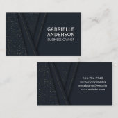 Luxuriöses Abstraktes Muster Visitenkarte (Vorne/Hinten)