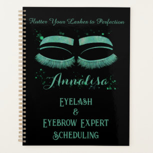Luxuriöses Aquarellwasser-Eyelash & Brow Beauty, M Planer