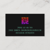 Luxuriöses Aquarellwasser-Eyelash & Brow Beauty, M Visitenkarte (Rückseite)