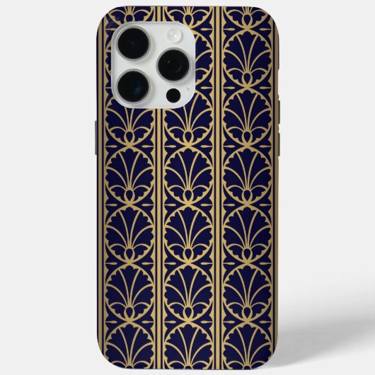 Luxuriöses Art Deco-Inspiriert Textil Design. Case-Mate iPhone Hülle (Rückseite)