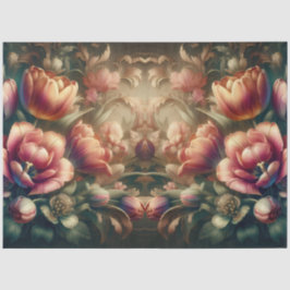 Luxuriöses ätherisches Barock floral Decoupage Seidenpapier