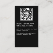 Luxuriöses Auto Detaillierter Autoreinigung Repara Visitenkarte (Rückseite)