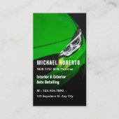 Luxuriöses Auto Detaillierter Autoreinigung Repara Visitenkarte (Vorderseite)