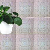 Luxuriöses Barock Gold Damask Muster auf Pastel Om Fliese