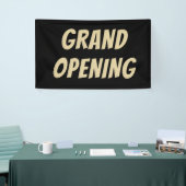 Luxuriöses Black & Gold GRAND OPENING Banner - ele (Messeveranstaltung)