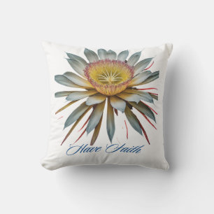 Luxuriöses Blumenkissen mit Königin der Nacht Kissen