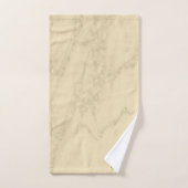 Luxuriöses Champagner Gold Glitzer Marmor Badhandtuch Set (Handtuch)