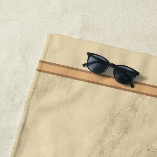 Luxuriöses Champagner Gold Glitzer Marmor Strandtuch (Beispiel)