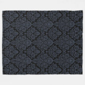 Luxuriöses Damastmuster Fleecedecke (Vorderseite (Horizontal))