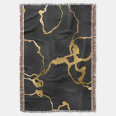 Luxuriöses Design aus schwarz und goldfarbenem Mus Decke (Vorderseite Vertikal)