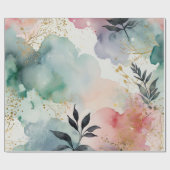 Luxuriöses Design der Aquarellkunst Geschenkpapier (Flach)