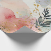 Luxuriöses Design der Aquarellkunst Geschenkpapier (Ecke)