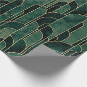 Luxuriöses Design im Art Deco Stil Geschenkpapier (Ecke)