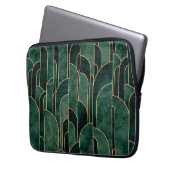 Luxuriöses Design im Art Deco Stil Laptopschutzhülle (Vorderseite Links)