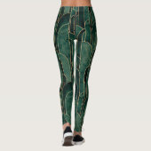 Luxuriöses Design im Art Deco Stil Leggings (Rückseite)