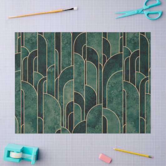 Luxuriöses Design im Art Deco Stil Seidenpapier (Basteln)