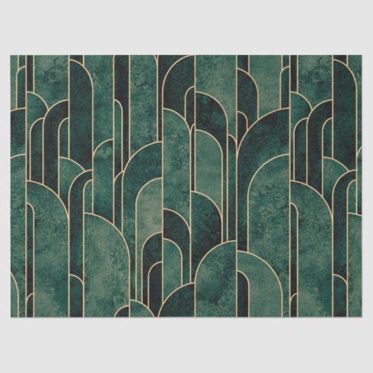 Luxuriöses Design im Art Deco Stil Seidenpapier (Vorderseite)