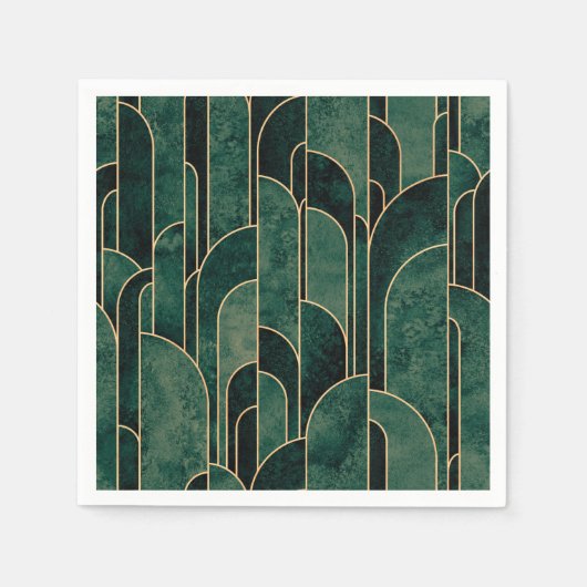 Luxuriöses Design im Art Deco Stil Serviette (Vorderseite)