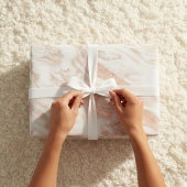 Luxuriöses Design Kupfer Rose Gold Foil Marmor Geschenkpapier