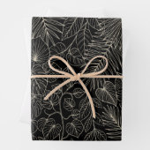 Luxuriöses Design mit einem tropischen Blattmuster Geschenkpapier Set (Beispiel)