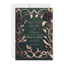 Luxuriöses dunkles Grün und Gold.