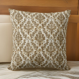 Luxuriöses Elegant Ivory Damask Kissen