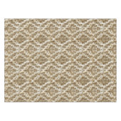 Luxuriöses Elegant Ivory Damask Tischdecke (Vorderseite (Horizontal))