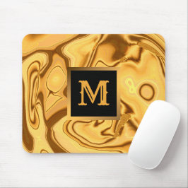 Luxuriöses Elegantes Goldmedaille Mit Monogramm Mousepad