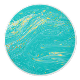 Luxuriöses elegantes Marmorgold Blau modernes Desi Keramikknauf