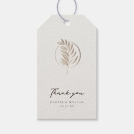 Luxuriöses Elfenbein danke Geschenkanhänger