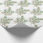 LUXURIÖSES EUCALYPTUS DESIGN WRAPPING PAPIER GESCHENKPAPIER (Ecke)