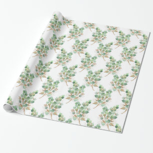 LUXURIÖSES EUCALYPTUS DESIGN WRAPPING PAPIER GESCHENKPAPIER