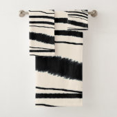 LUXURIÖSES EXOTIC ZEBRA TIERDRUCKBAD TOWEL SET (Insitu)