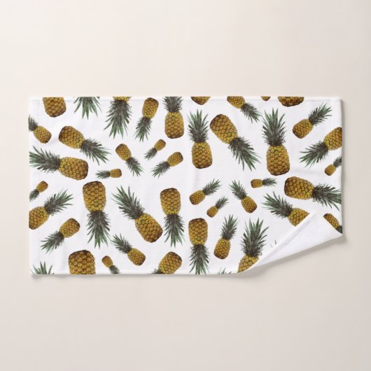 Luxuriöses Exotisches Ananas-Muster Badhandtuch Set (Handtuch)