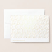 Luxuriöses FOIL FOTO geklappt Elegant Moderne WEDD Folienkarte (Rückseite mit Umschlag)