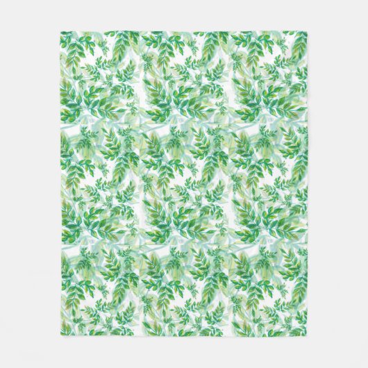 Luxuriöses Foliage Muster Fleece Blanket (Vorderseite)