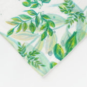 Luxuriöses Foliage Muster Fleece Blanket (Ecke)