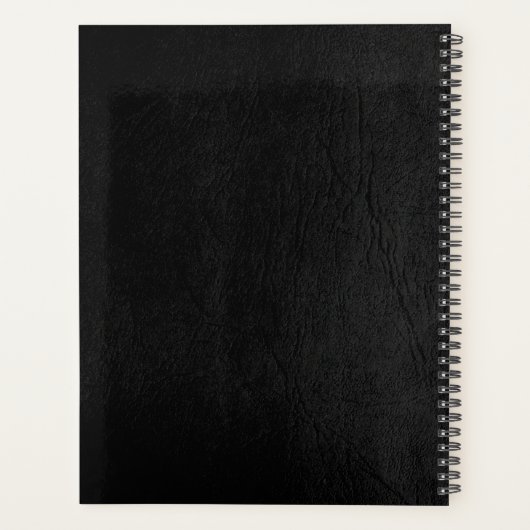 Luxuriöses Friseur-Shop schwarzes Leder Look Gold Planer (Rückseite)