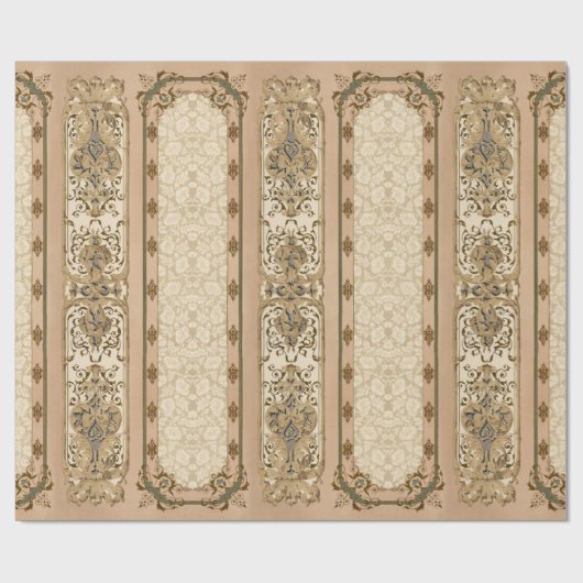 Luxuriöses Gemustertes Schleifpapier Geschenkpapier (Flach)