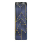 Luxuriöses geometrisches, nahtloses Muster Thermosbecher (Rückseite)