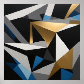 Luxuriöses geometrisches Prisma Poster (Vorne)