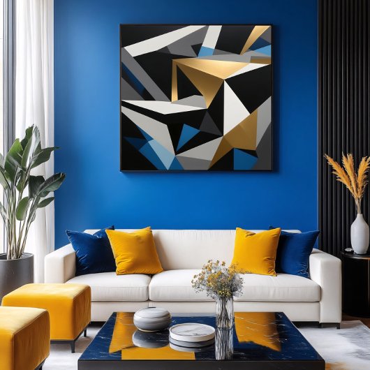 Luxuriöses geometrisches Prisma Poster